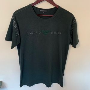 Green Emporio Armani Print Tee